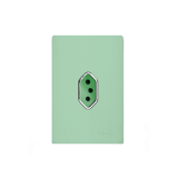 Conjunto Tomada Vertical 20A 4z2   - Novara Siciliano Cromado